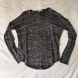 Rag & Bone Charcoal Long Sleeve Women's Knit Top